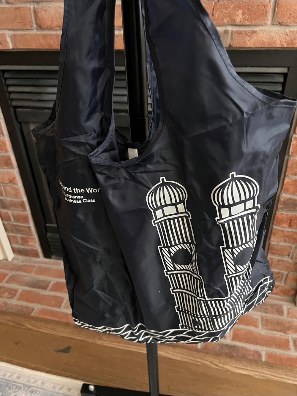 Business Class Navy Reusable Tote Bag